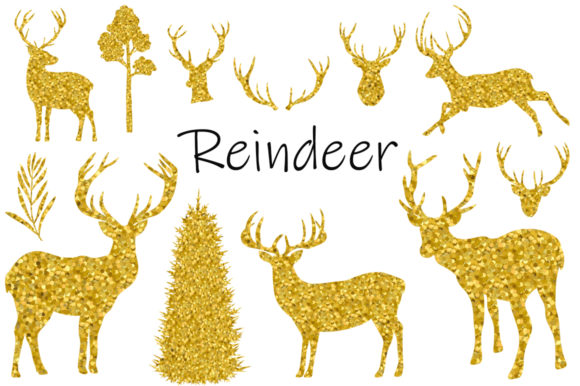 Reindeer Golden Silhouettes Vector Review: A Designer’s Perspective